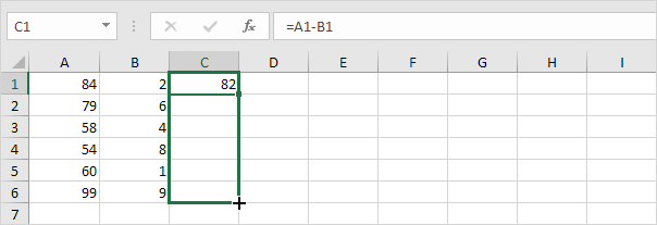 Copy Formula Down